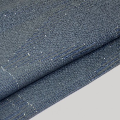 Handwoven Throw – Denim Blue Twill blue close up 2 copy