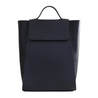 Backpack & Handbag— Smooth Plain Weave Leather Plain Weave White